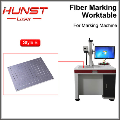 Hunst Fiber UV CO2 Marcação Mesa de Trabalho Plataforma de Trabalho de Alumínio 320*280 e 350*550 para Máquina de Marcação a Laser DIY 