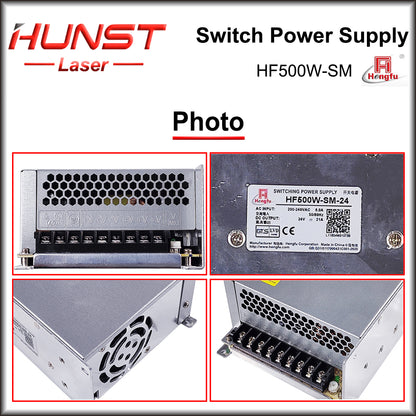 Hunst Hengfu HF500W-SM Fonte de alimentação comutada 24/48 V 