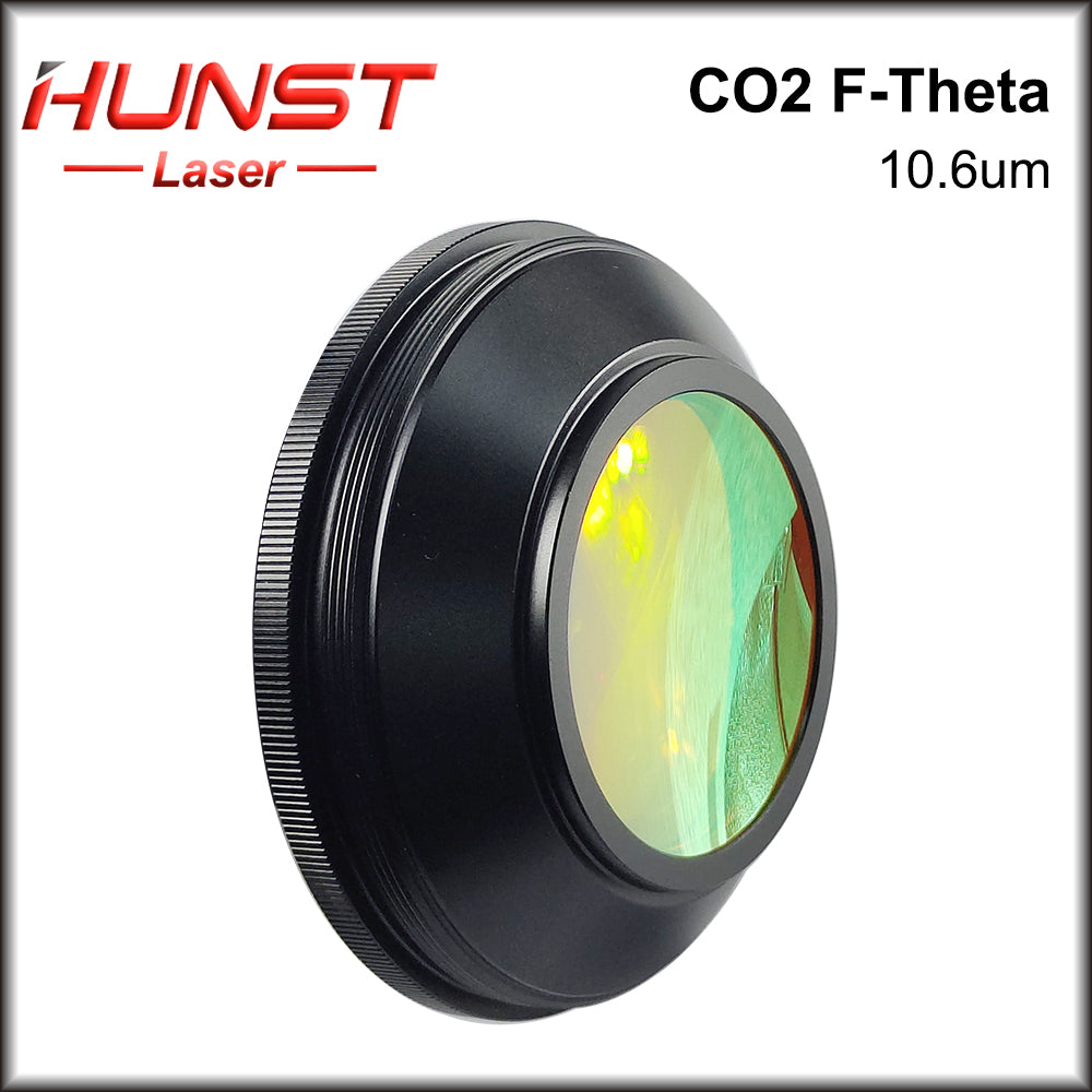 Lente Hunst Co2 F-theta 10,6um 10600nm Comprimento de onda EUA CVD ZnSe M85 Rosca F75-F430 para máquina de marcação e gravação a laser de Co2
