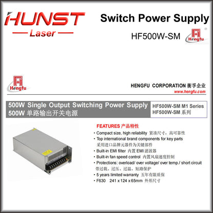 Hunst Hengfu HF500W-SM Fonte de alimentação comutada 24/48 V 