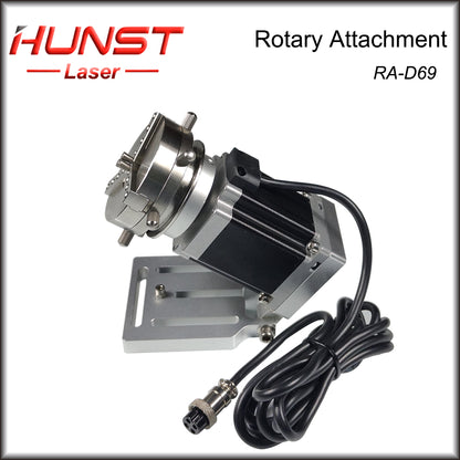 Hunst D69 CNC Router Máquina de marcação a laser Mandril de eixo rotativo para anel Pulseira Jóias Gravação Auto Lock Acessório rotativo