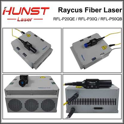 Hunst Raycus 20W 30W 50W Q-switched Pulse Fiber Laser Source Saída Conector de proteção para máquina de laser YAG RFL20QE/30Q/50QB 