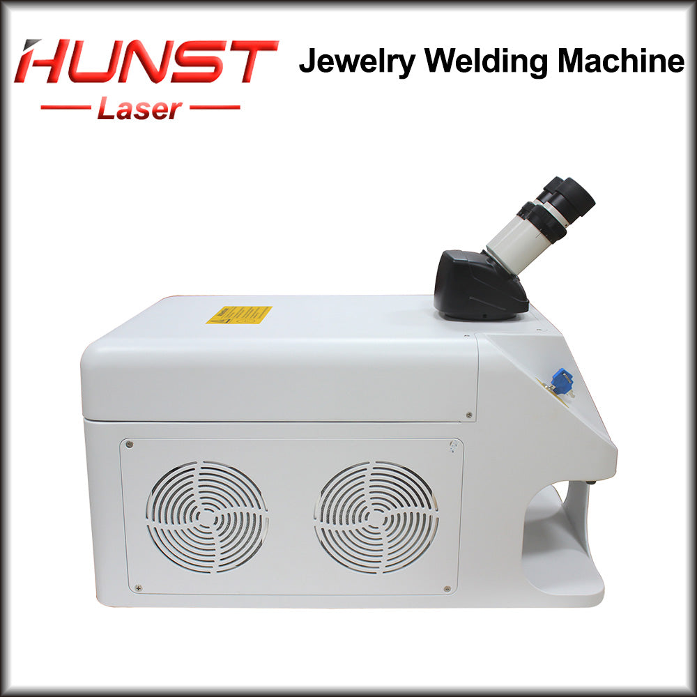 Hunst Jewelry Máquina de solda a laser 80W Mini soldador portátil de fibra a laser Ouro Prata Titânio Metal Anéis Colar