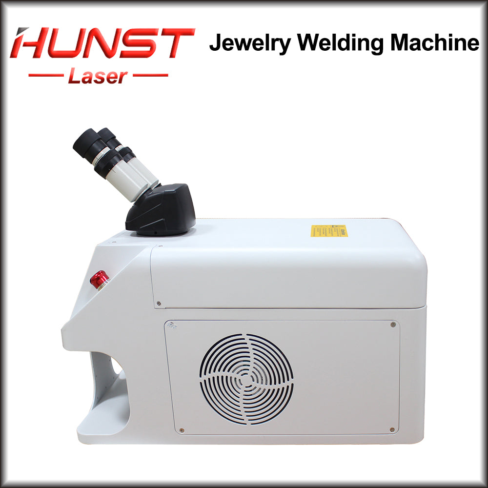 Hunst Jewelry Máquina de solda a laser 80W Mini soldador portátil de fibra a laser Ouro Prata Titânio Metal Anéis Colar