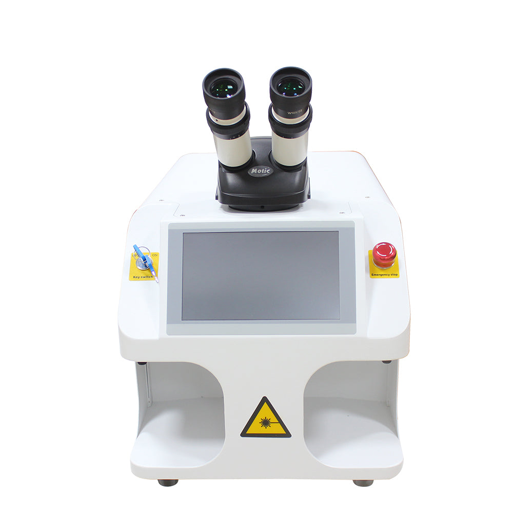 Hunst Jewelry Máquina de solda a laser 80W Mini soldador portátil de fibra a laser Ouro Prata Titânio Metal Anéis Colar