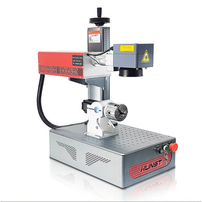 A pequena máquina de marcação a laser UV portátil de 5 W da HUNST é adequada para gravar plástico, PVC, vidro, jade, garrafas de couro, etc. 