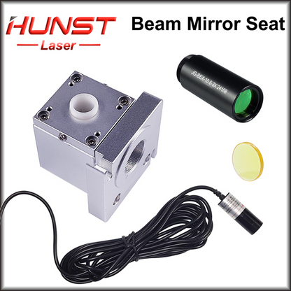 O assento do espelho de feixe de laser de CO2 da HUNST é equipado com espelho de combinação de feixe de luz vermelha e espelho de expansão de feixe