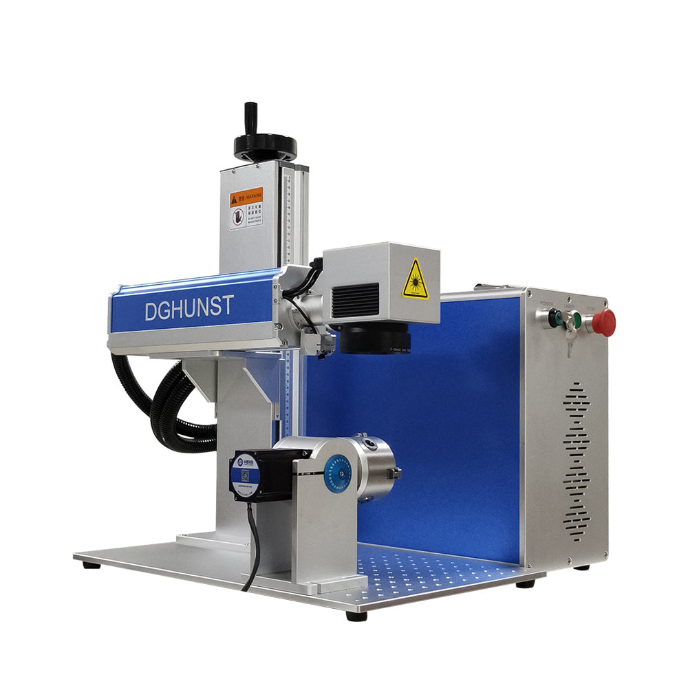 Hunst Tax free 50W 30W Fiber Laser Marking Machine Raycus para DIY Jewelry Engraving Gold, Silver, Metal, Frete grátis no Brasil, UE, México